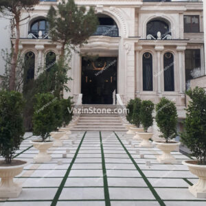 pietra grey tiles in yard