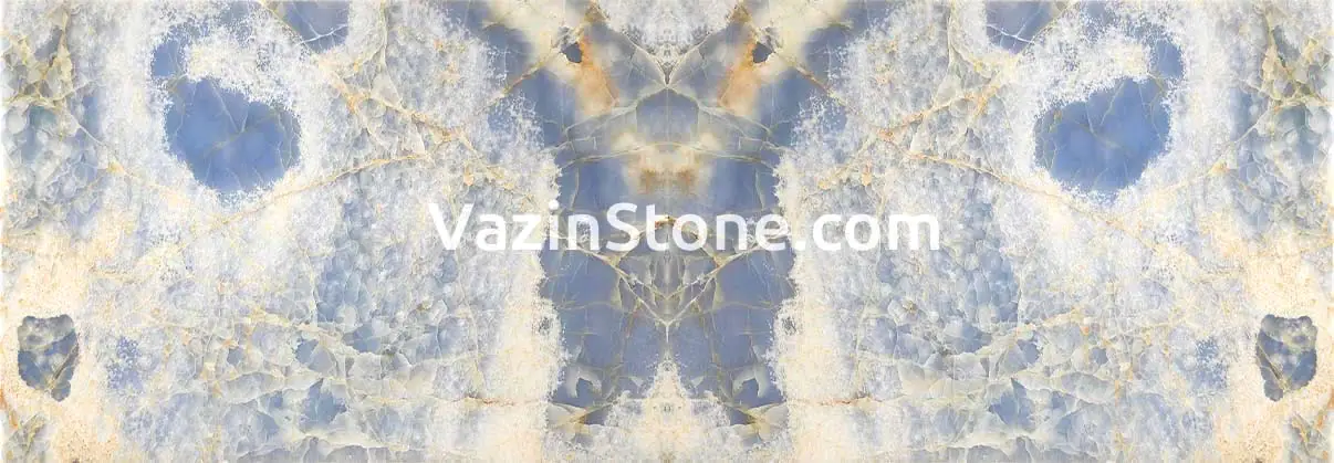 Blue onyx slab stone texture