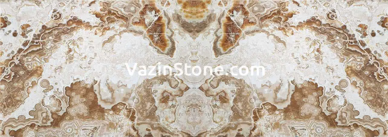 Brown onyx slab stone