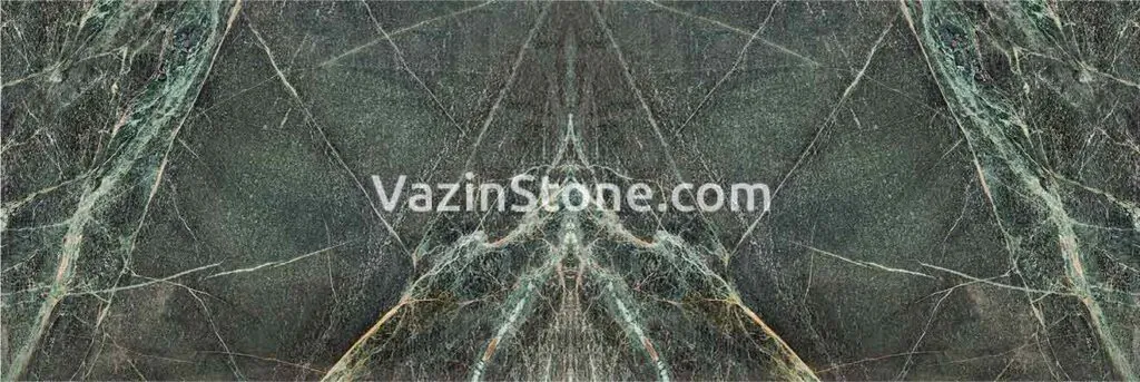 Royal green granite book-matched slab