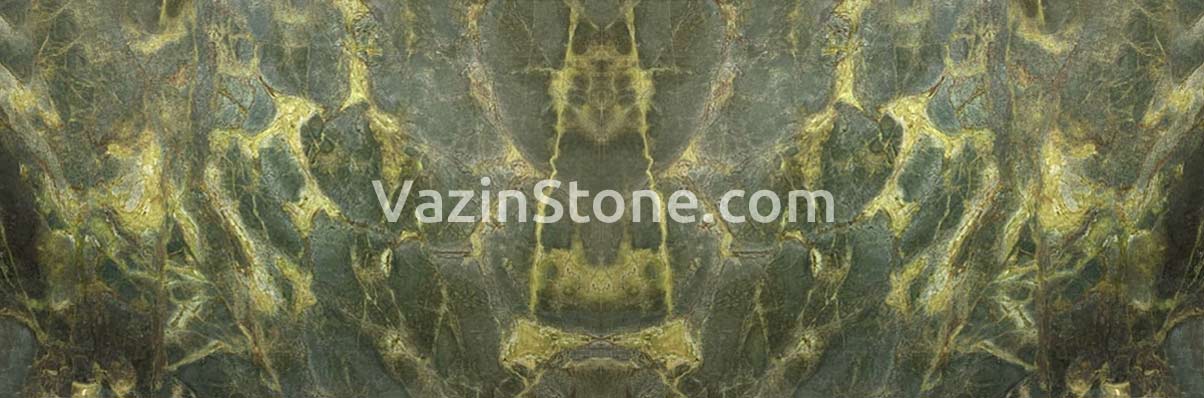 green granite red spot book matched slab