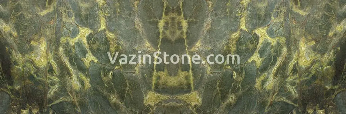 green granite red spot book matched slab