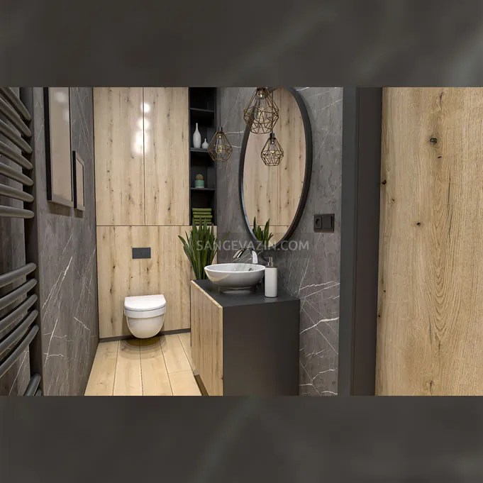 pietra gray marble slab bathroom wall
