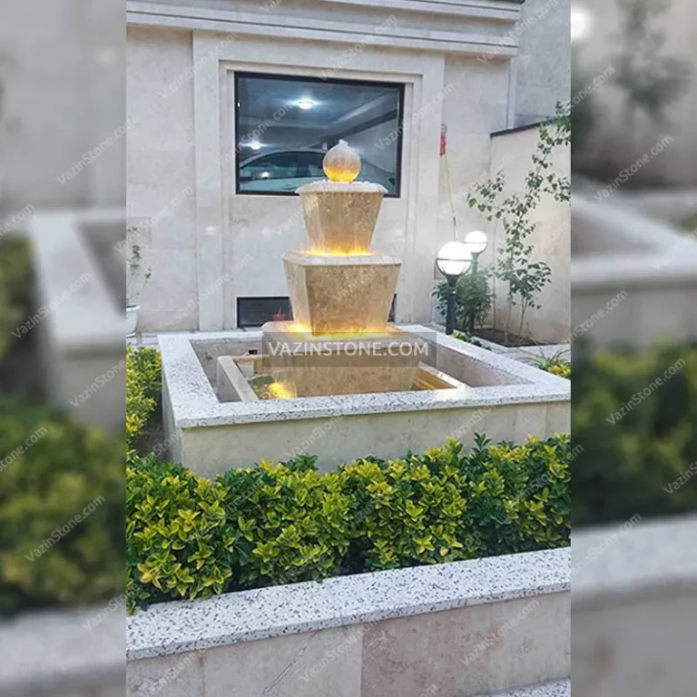 Anoush stone fountain in a villa