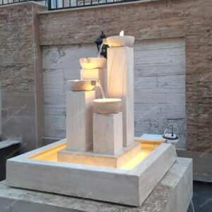 Arsh stone fountain lighting