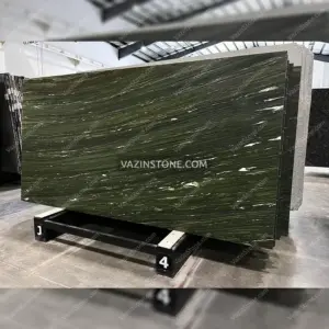 Birjand watercolor green granite slab
