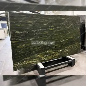 Birjand watercolor green granite slab