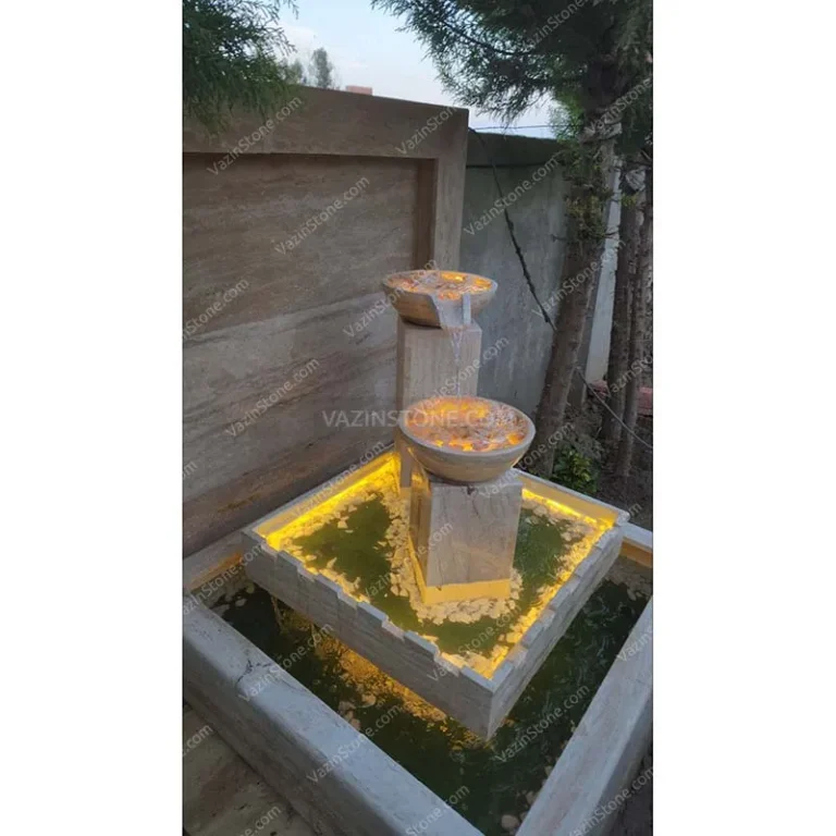 Lighting of the Dorna stone fountain