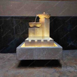 Dorna stone fountain lighting