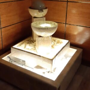 dorna stone fountain lighting