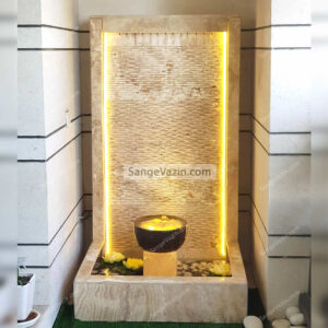 Farimah combined stone fountain lighting