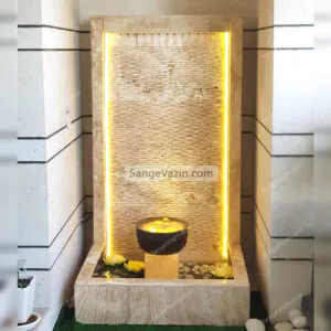 Farimah combined stone fountain lighting