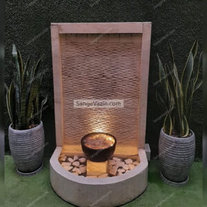 Farimah combined stone fountain lighting