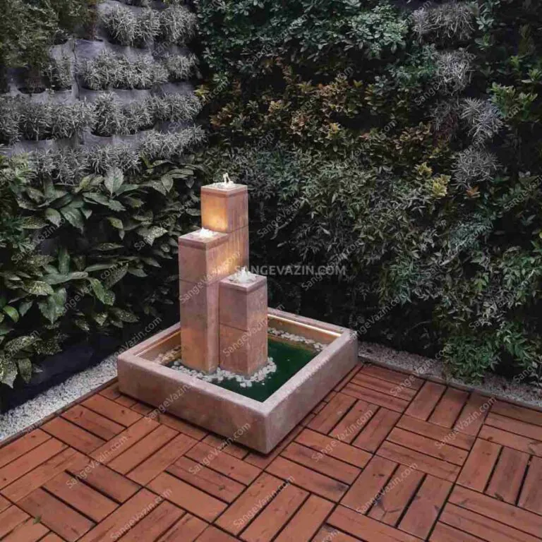 Forouz outdoor stone fountain