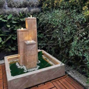 Forouz outdoor stone fountain