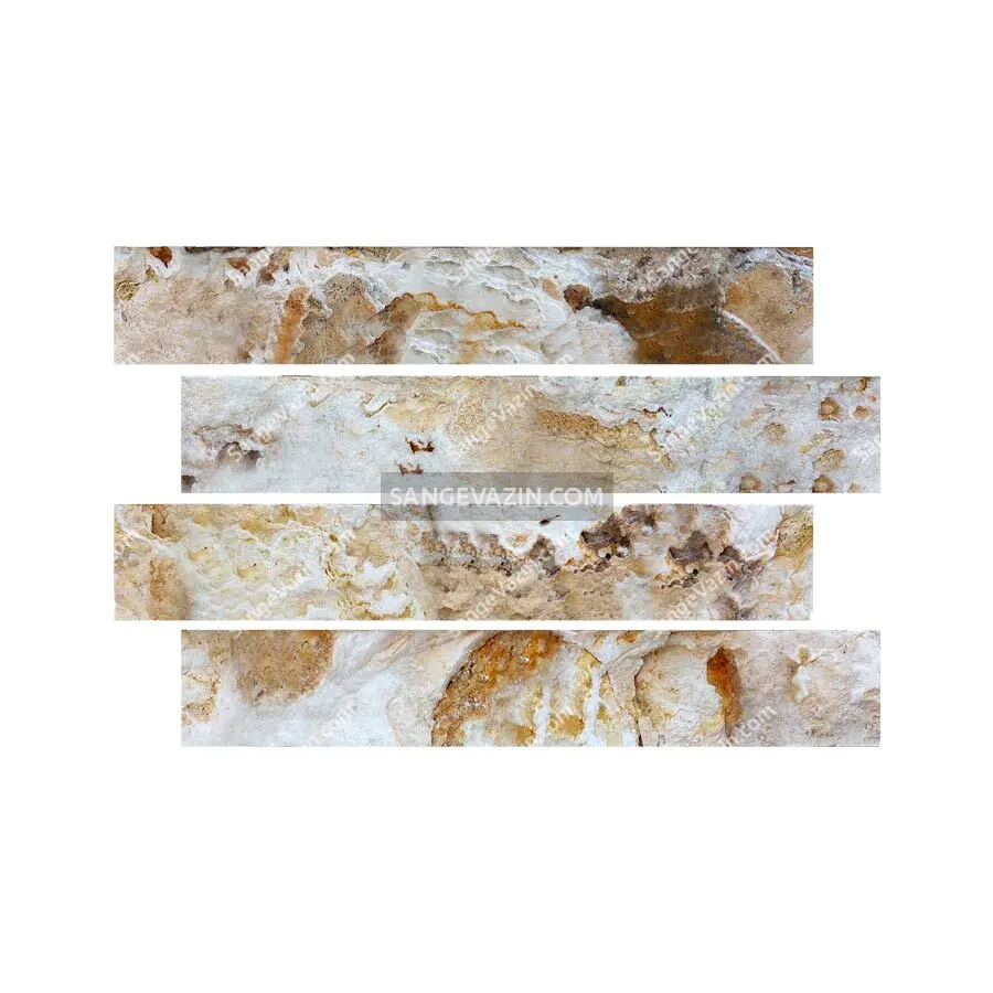 Lemon cream stacked stone