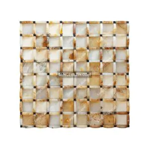 plaid onyx stacked stone