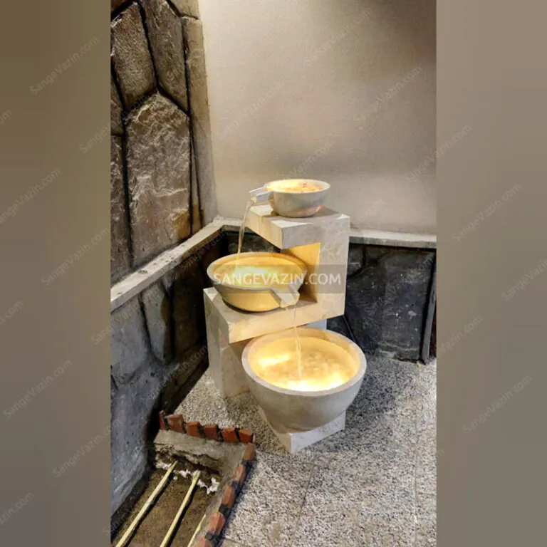 Raad stone fountain lighting