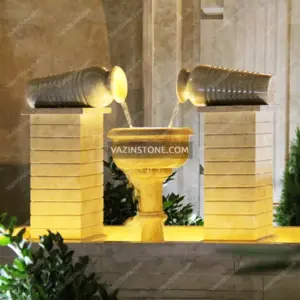 Rahil fountain at night