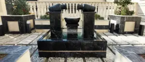Rahil fountain in a yard