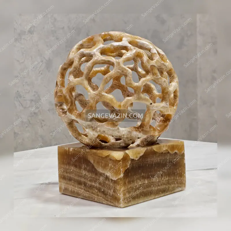 Sphere Super Cluster Stone Sculpture - Image 6