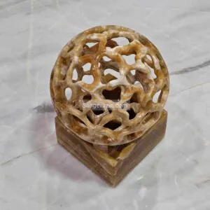 Sphere sculpture from above