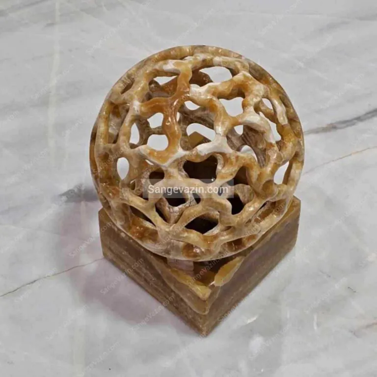 Sphere sculpture from above
