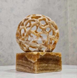 Sphere super cluster stone sculpture