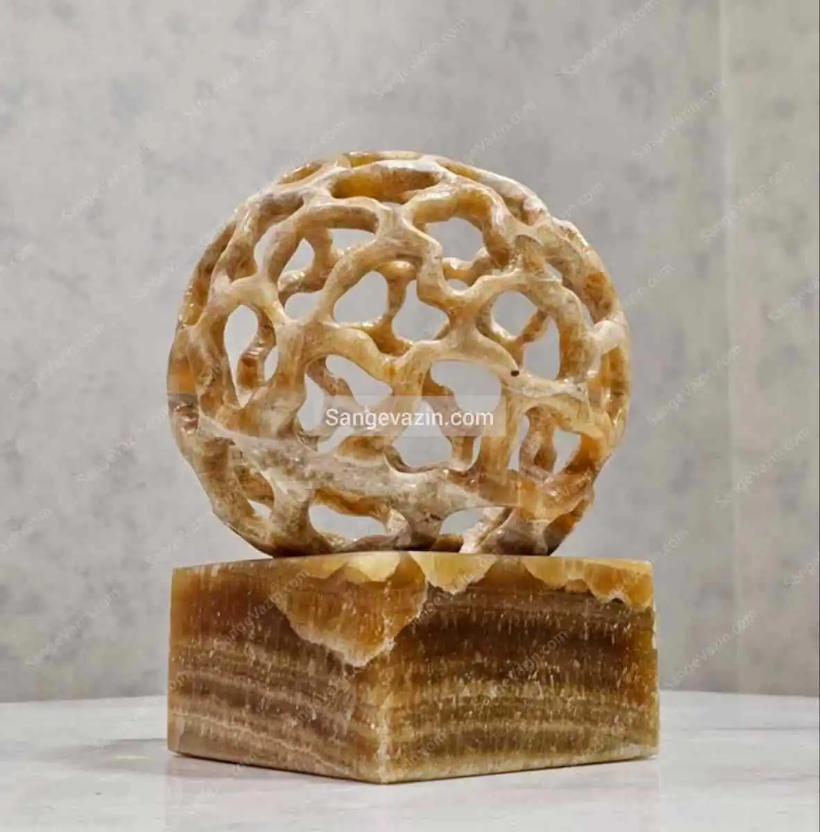 Sphere super cluster stone sculpture