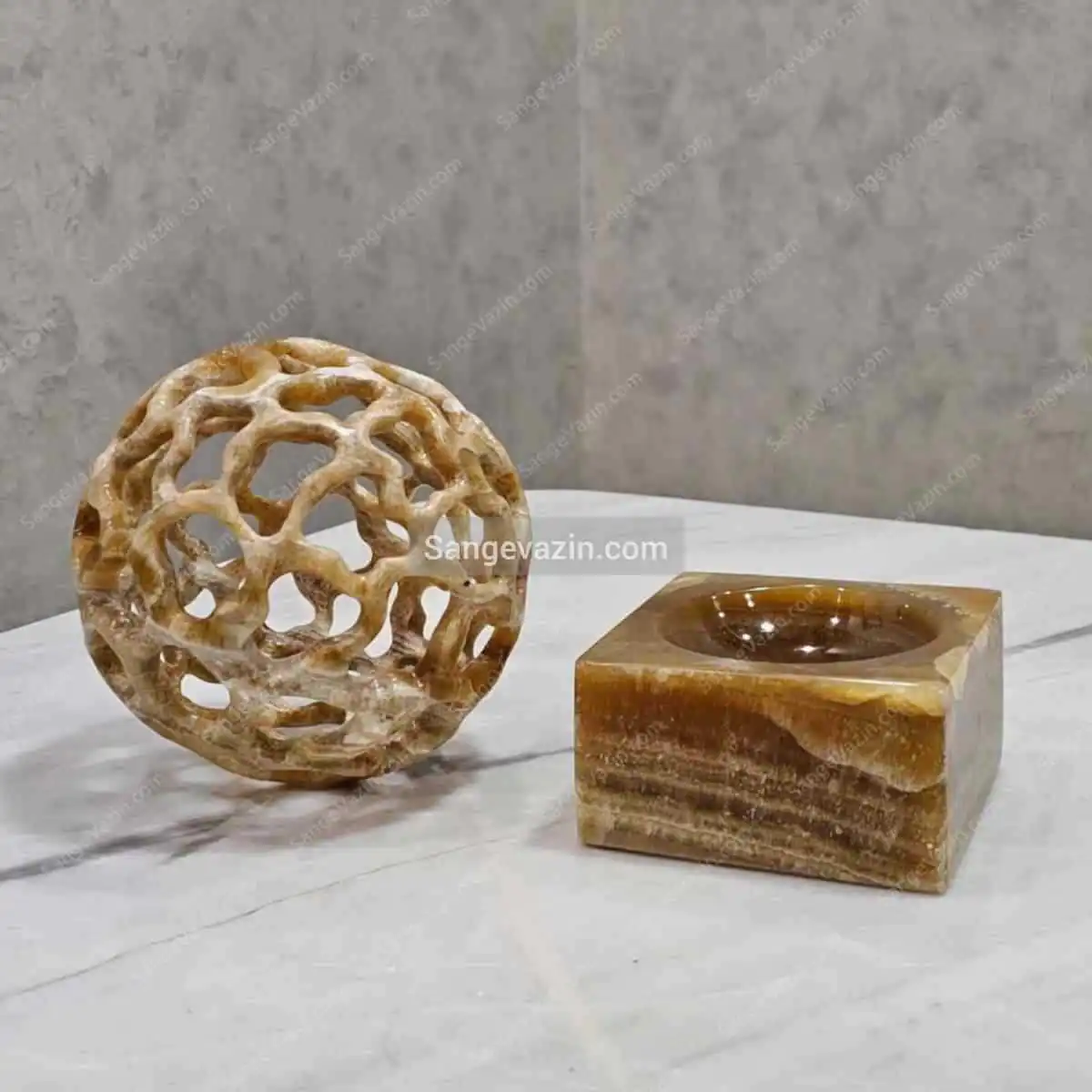 Sphere Super Cluster Stone Sculpture - Image 5