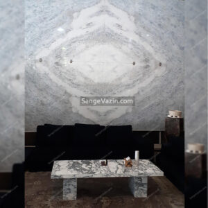 aligoodarz crystal stone - white wall stone slab with grey vein