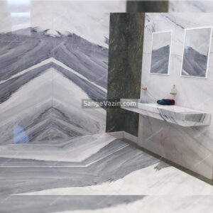simon crystal stone - white stone slab with grey vein