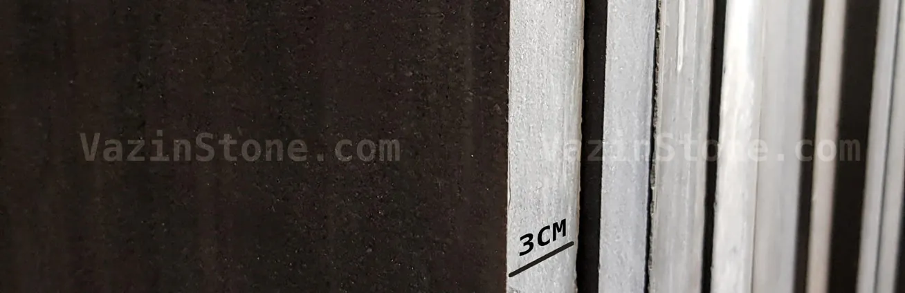 Tuyserkan black granite tombstone