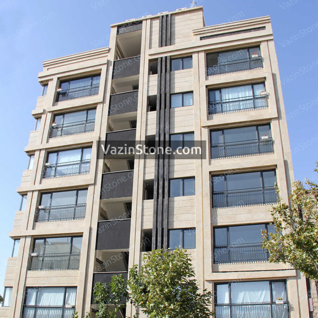 travertine building facade