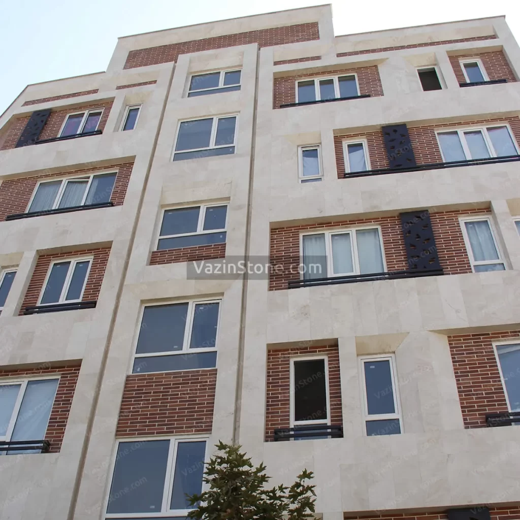 abbasabad travertine and brick on facade