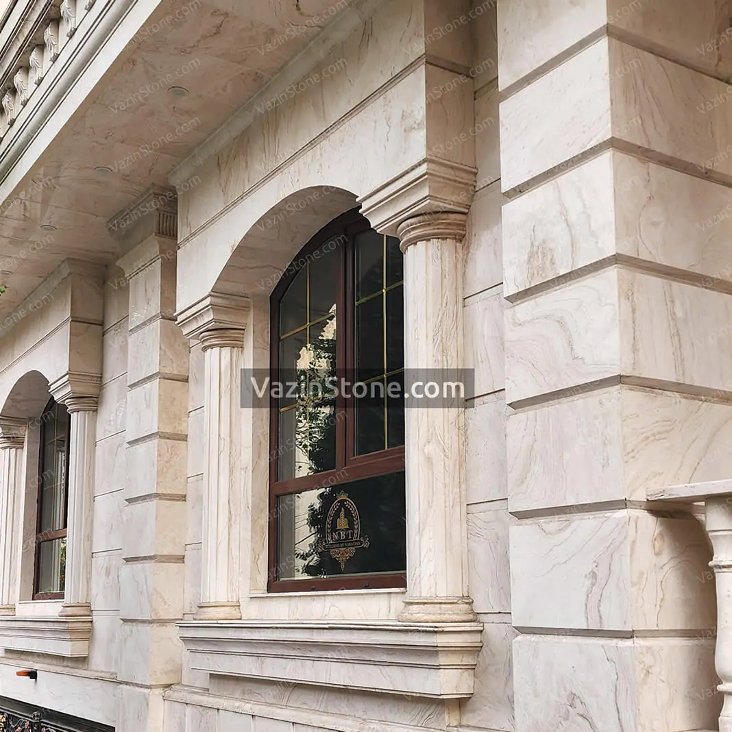 abbasabad travertine on facade