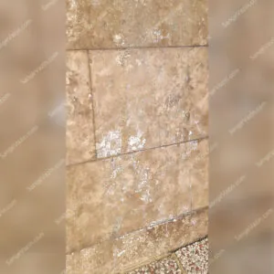 efflorescence on travertine stone