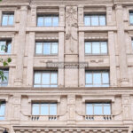 travertine on classical Roman architecture building