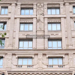 travertine on classical Roman architecture building