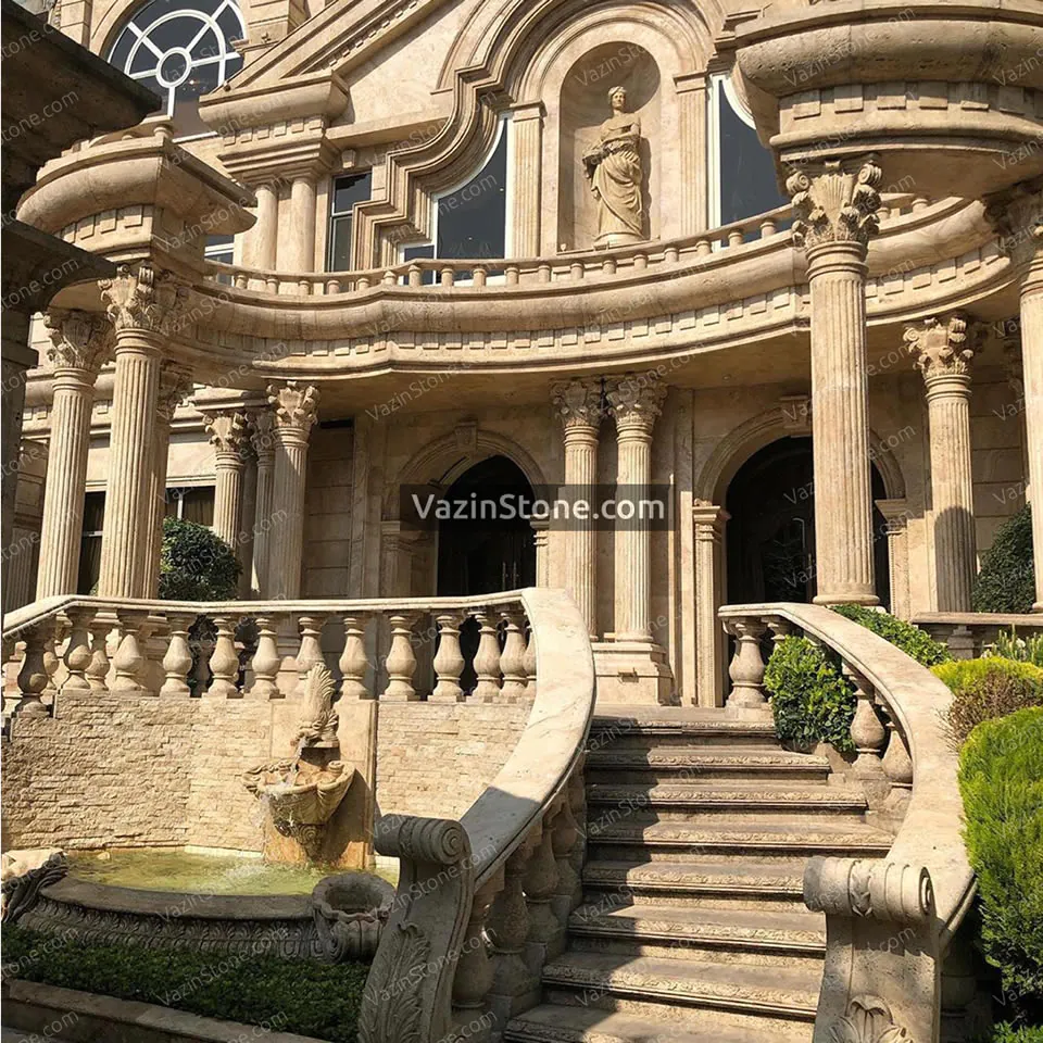 stonemasonry craft on roman facade
