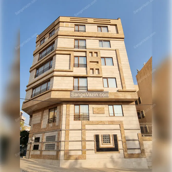 travertine stone on facade