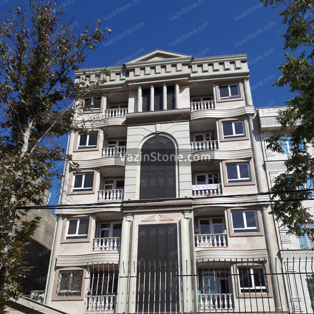 white travertine Roman architecture facade