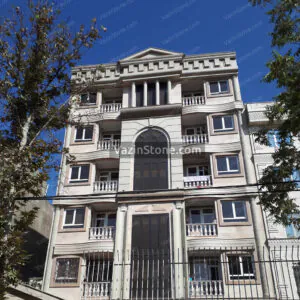white travertine Roman architecture facade