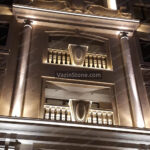 Roman facade at night vision