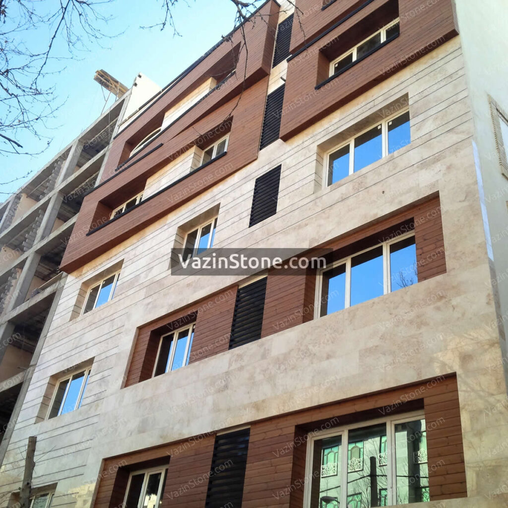 brick and Thermowood combine on building facade