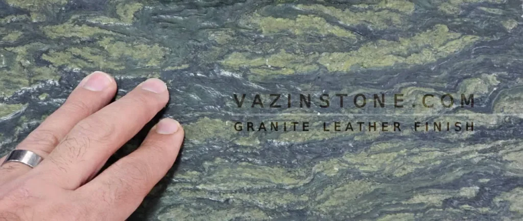Granite leather finish