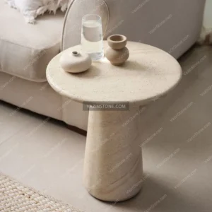 Alish stone table with accessories