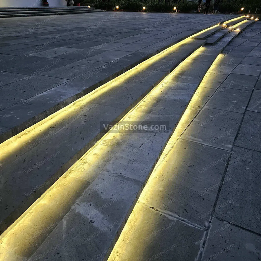 Basalt Staircase Stones in the outdoors