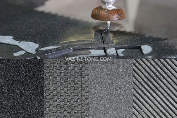 black granite finishes