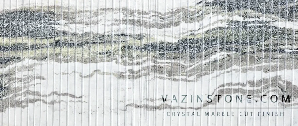 Crystal marble cut finish